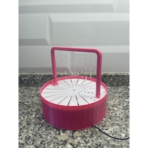 Otomatik Kuş Banyosu - Şeker Pembe - Muhabbet/sultan Papağanı Boyutu Kuşlara Uygun