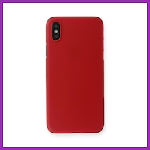 Bezos İphone Xs Max Kılıf Pp Ultra İnce Kapak - Kırmızı Bty