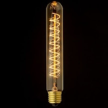 Edison Dekoratif Rustik 40 Watt E27 Duy. 22cm Kıvrık Tüp Ampul