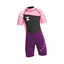 Hh 2.5mm Çocuklar Kısa Kollu Wetsuit Plaj Dalış Mayo Mayo Pink Xxl-fuşya