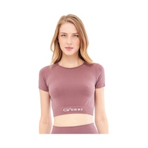 Giorgina Ferri Yumuşak Dokulu, Esnek Yoga, Koşu, Spor Ve Günlük Crop Top Mila