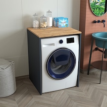 Roomart Çamaşır-Kurutma Makinesi Dolabı Mat Antrasit-Atlantik Çam Antrasit - Atlantik Çam