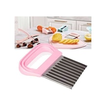 Şekilli Sebze Meyve Patates Dilimleyici Çelik - Çelik Cips Doğrayıcı Chips Chopper - 225487524 Diğer