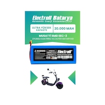 Musatti Smd Eec-3 Uyumlu Batarya Ultra Yüksek Kapasite 60v 25ah Elektrikli Scooter Bataryası Diğer