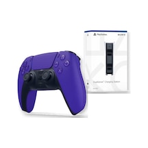 Ps5 Dualsense Mor + Dualsense Şarj İstasyonu Seti