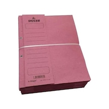 Özkan Westyle Yarım Kapak Kapsüllü Dosya Pembe 50'li