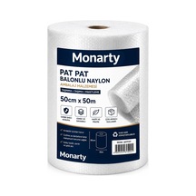 Monarty Balonlu Naylon Ambalaj Malzemesi, Şeffaf, 50 Cm X 50 M, Taşınma Ve Paketleme İçin Koruyucu Hava Kabarcıklı
