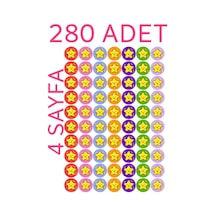 280 Li Yıldız Sticker Çıkartma, Okul, Tebrik, Kutlama Stickerı, Motivasyon Setleri 1