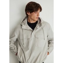 Mavi - Kapüşonlu Gri Sweatshirt 0211155-70144 Gri