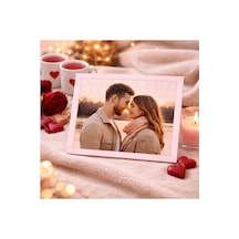 Kişiye Özel Fotoğraf Baskılı Çerçeveli Yapboz Puzzle - Sevgililer Günü Ve Yıldönümü Hediye Seti