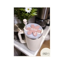 Termos Aksesusarı-termos Süsü-kişiselleştirilebilir Aksesuar- Stnly Quencher Uyumlu Pembe