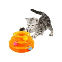 Yusa Stores 3 Katlı Kedi Oyuncağı Turntable Cat Toy