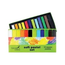 Academy Toz Pastel Seti 12 Renk Çok Renkli