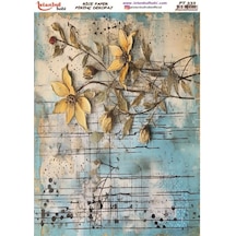 Pirinç Dekopaj Kağıdı 30x42cm Pt-332 Çiçekler
