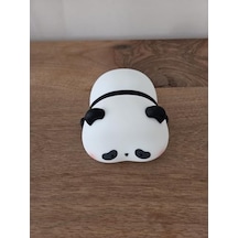 Panda Gece Lamba, Led Yumuşacık Sevimli Lamba, Çocuklar İçin Gece Lambası, Silikon Panda Işığı, Kısılabilir Kız Bebek Yatak Odası Gece Lambası, Emzirme Kreş Dekoru İçin Şarj Edilebilir .