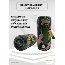 Binbirtekno Bs-307 Bluetooth Speaker Güçlü Bass, 20w Taşınabilir Kablosuz Hoparlör-kamuflaj Binbirtekno Bs-307 Bluetooth Speaker Güçlü Bass, 20w Taşınabilir Kablosuz Hoparlör-kamuflaj