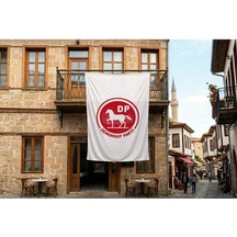 Demokrat Parti Bayrağı 140gr Premium Raşel Kumaş 300x450cm Diğer