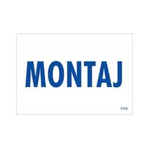 Montaj Uyarı Levhası 17,5X25 Kod:1772 (475926630)
