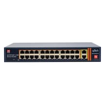 Sw124fgp-a 24 Ports 10/100m Poe Switch With 2 Gigabit Uplink Ieee802.3af/at 400w-125906