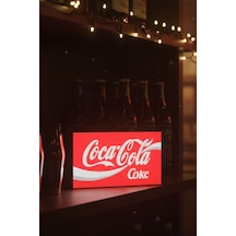 Coca Cola Coke Tasarımlı Dekoratif Aydınlatma Çok Renkli