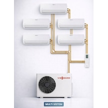 Viessmann OFAA100MFA123 42000 Btu 1 Dış + 5 İç Ünite 12000 + 12000 + 12000 + 12000 + 18000 Btu Multi Split Inverter Klima