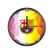Fc Barcelona Arması Analog Duvar Saati (407694936) Çok Renkli