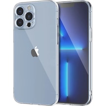 Ally Space İphone 13 Pro 6.1inç Kamera Korumalı Premium Silikon Şeffaf Kılıf- 5775 Mh-hs1199-7356
