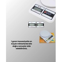 Kompakt Dijital Mutfak Terazisi 10 Kg Hassasiyetle Renkli