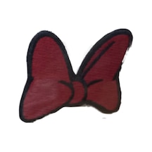 Aplike Ütü İle Yapışan Küçük Kelebek Kırmızı Arma 3x2 Cm