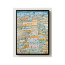 Modern Sanat Klee Ana Yol Ve Yan Yollar Çerçevesiz Poster 21x30 Cm A4 Tablo Modern Sanat