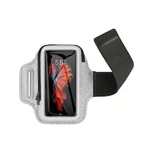Willowhaven İphone Uyumlu 16 15 14 13 Pro Max Koşu Yürüyüş Fitness İçin Ayarlanabilir Gri Koşu Kol Çantası