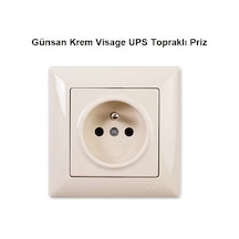 Günsan Krem Visage Ups Topraklı Priz