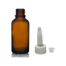 30ml Kahverengi Cam Şişe Getamisin Kapak, 12 Adet, Plastik Üstten Damlalıklı Şişe, Damlatmalı Şişe, Damlatıcı Şişe Diğer