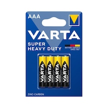 Varta Super Heavy Duty Aaa İnce Kalem Pil 4'lü Paket Çinko 2 Adet
