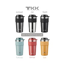 Tkk 630 Ml Özel Seri Çelik Mug Kahve Bardağı Pipetli/rahat İçim 6 Saat Sıcak/12 Saat Soğuk Termos -2023 630ml 001