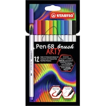 Stabilo Pen 68 Brushy Arty 12Li Fineliner Kalem  568-12-21-20