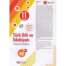 11 Sınıf Türk Dili Ve Edebiyatı Yaprak Test Nitelik Yayınları