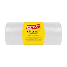 Küçük Boy Çöp Poşeti 40x50 Cm 40 Adet, Sızdırmaz Ve Yırtılmaz, Ekonomik Çöp Torbası, Geri Dönüştürülebilir Atık Torbası, Doğa Dostu, Sürdürülebilir Dayanıklı Çöp Poşeti