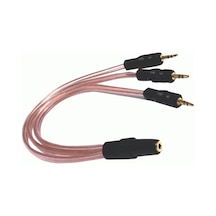 Electroon Stereo Fişi 5+1 Kablosu 3.5Mm Dişi 3X3.5Mm Erkek