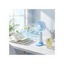 3 Kademeli Masaüstü Fan Telefon Tutuculu Özellikli Standlı Elde Taşınabilir Mini Fan Ekl29 5671 Çok Renkli