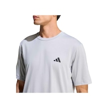 Adidas Workout Essentials Feelready Erkek Gri Yuvarlak Yaka Tişört Gri