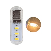 3 LED Günışığı Taşınabilir Mini USB Led Lamba 5730 SMD Kamp Stick Beyaz