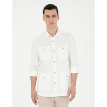 Pierre Cardin Erkek Bej Gömlek Desenli 50288044-vr011 Bej