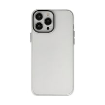 Apple iPhone Uyumlu,  13 Pro Max Kılıf Modos Metal Kapak - Şeffaf