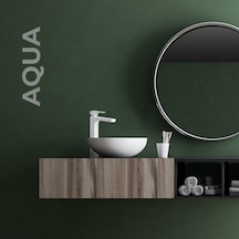 Newarc Aqua Çanak Tipi Yüksek Lavabo Bataryası Beyaz
