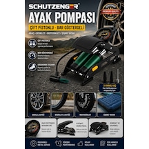 980p Çift Piston 160 Psi Bisiklet Motor Tekeri Şişme Havuz El Ve Ayak Hava Pompası