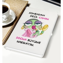 Bk Gift Sonradan Değil Canım Doğma Büyüme Harikayım Tasarımlı Beyaz Defter, Arkadaşa Hediye, Doğum Günü Hediyesi Kobitmeyencom29837 Bk Gift