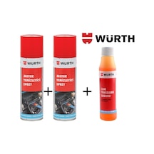 Würth Motor Temizleyici Sprey 500 Ml 2Ad.+1Ad. Würth Cam Sabunu