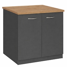 Fara Bulaşık Makinesi - Çamaşır Makinesi Alt Dolabı - 70 Cm Antrasit - Atlantik Çam