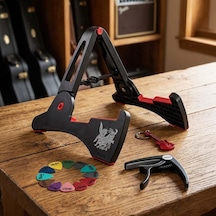 Midex Fgs-01 Portatif Katlanır Kaydırmaz Gitar Standı Sehpası